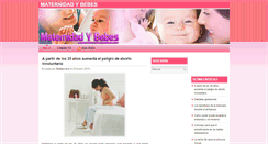 Desktop Screenshot of maternidadybebes.com