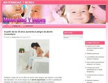 Tablet Screenshot of maternidadybebes.com